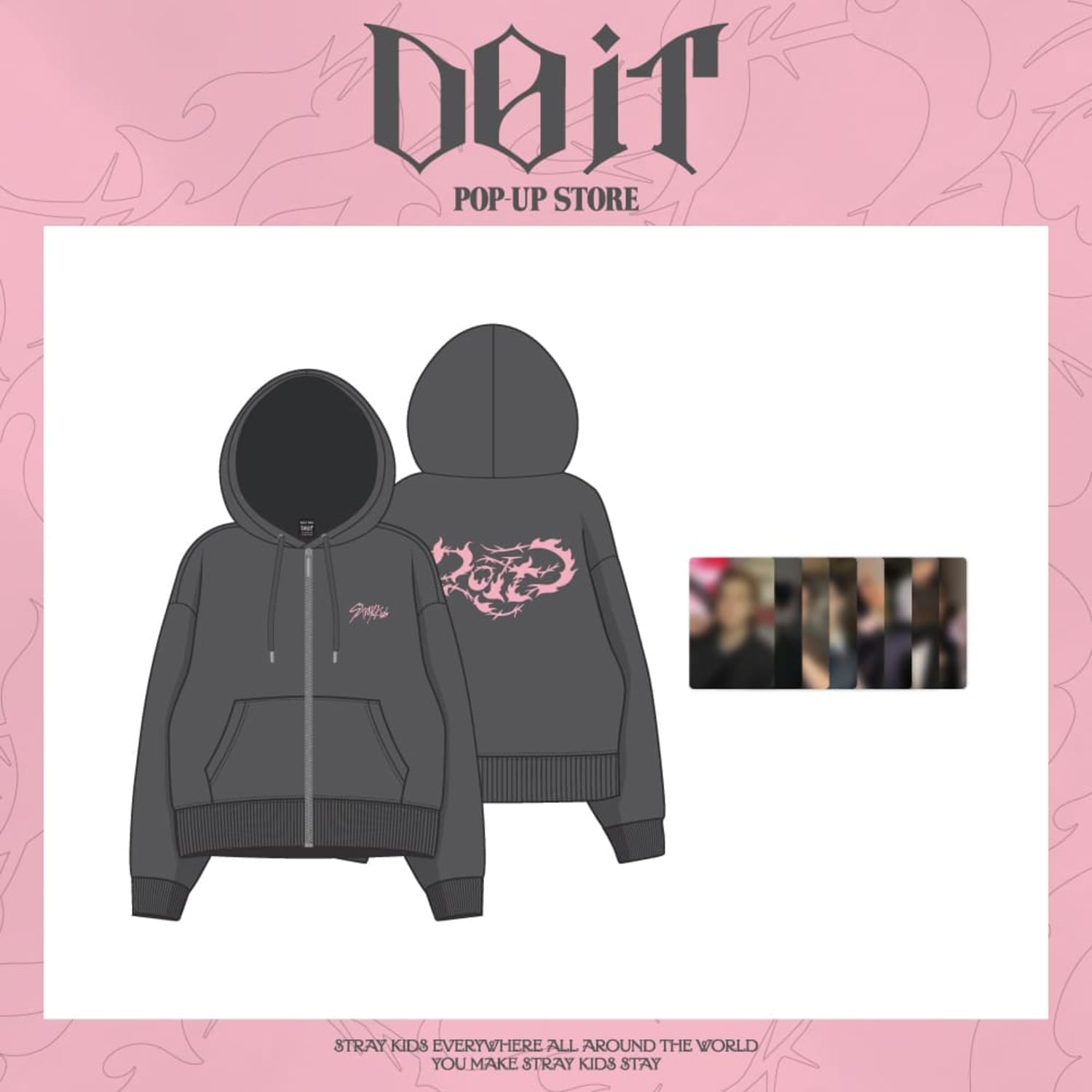 Stray Kids – Zip-Up Hoodie + Photocard Set [DO IT POP-UP]